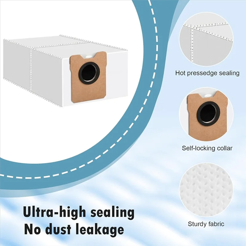 

BAAN-For Eufy C10 Robot Vacuum Cleaner Accessories Kit Main Brush Side Brush Hepa Filter Large Capacity Dust Bag Replacement Par