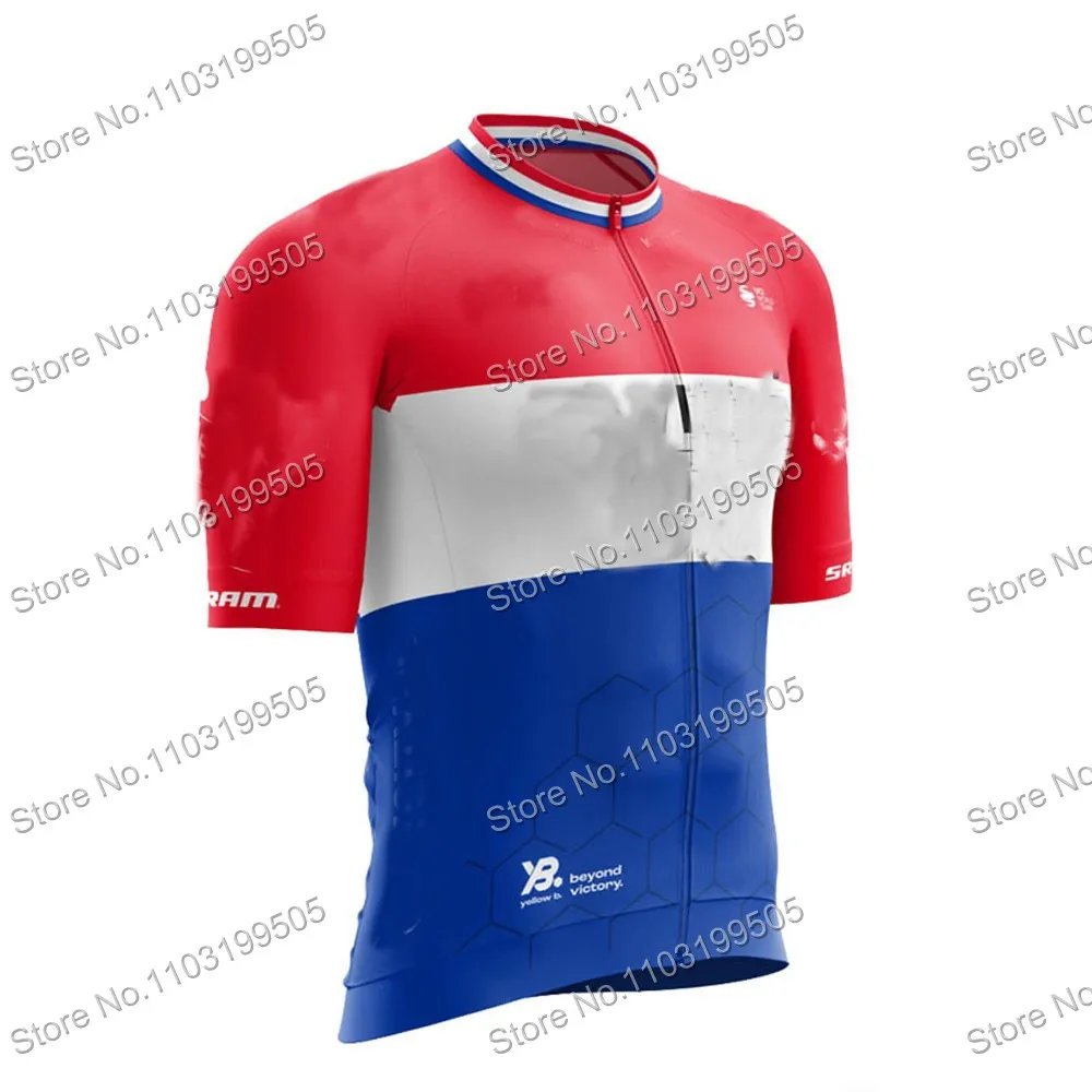 2024 Trilogy Summer Cycling Jersey Short Sleeve France Spain TDF Team Bicycle Clothing Road Bike Shirts Bicycle Top Shorts MTB