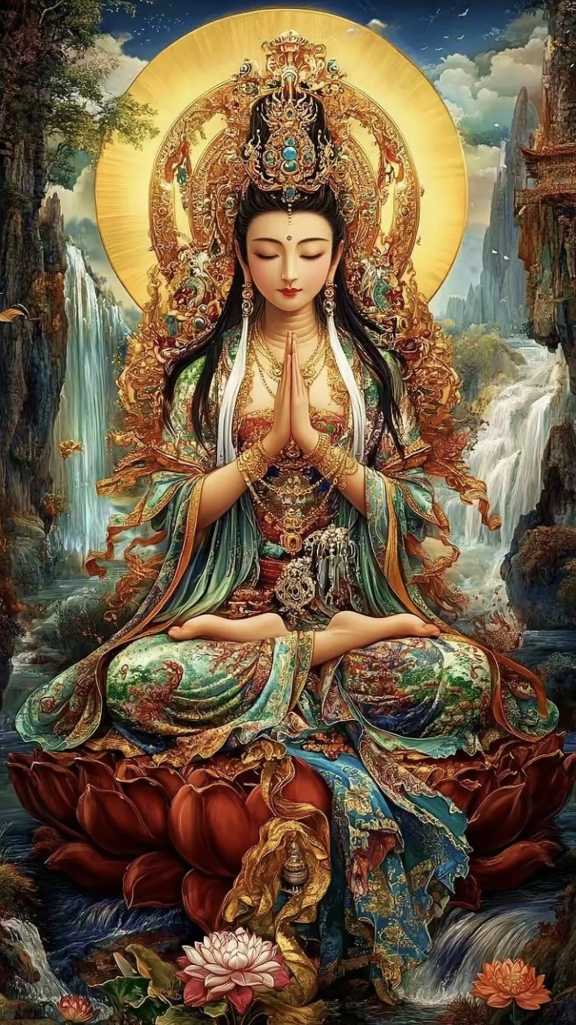 

Buddha 11CT 14CT Pre-Printed Cross Stitch DIY Embroidery Set Handicraft Floss Needle Crafts 62 Colors