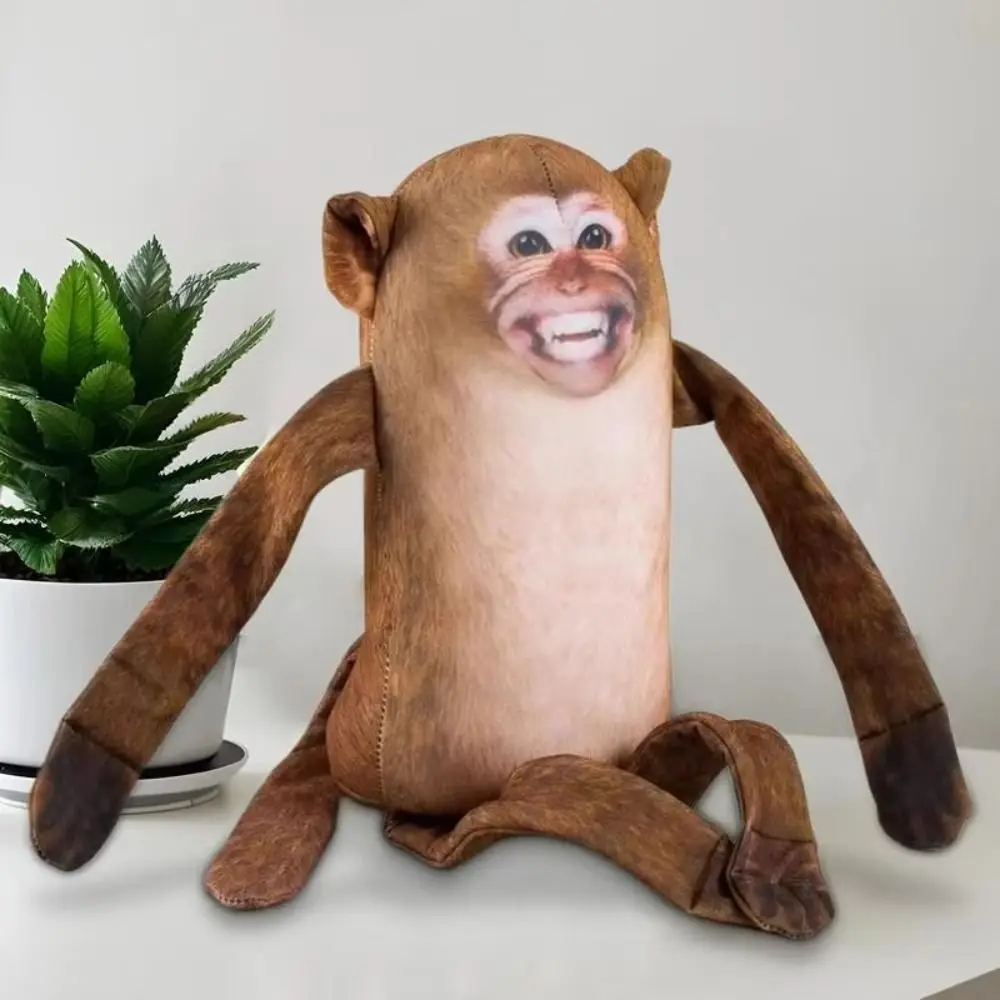 Hugging Monkey Toys Stuffed Animal Sleeping Monkey Dolls Cartoon Anime Decoration Monkey Stuffed Toys Bag Accessories