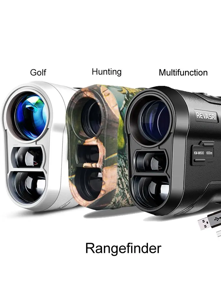 REVASRI Golf Laser-afstandsmeter 600M Telescoop met Flag-Lock Helling Pin Afstandsmeter voor 1000M Camouflage Jacht Monoculair - afbeelding 2