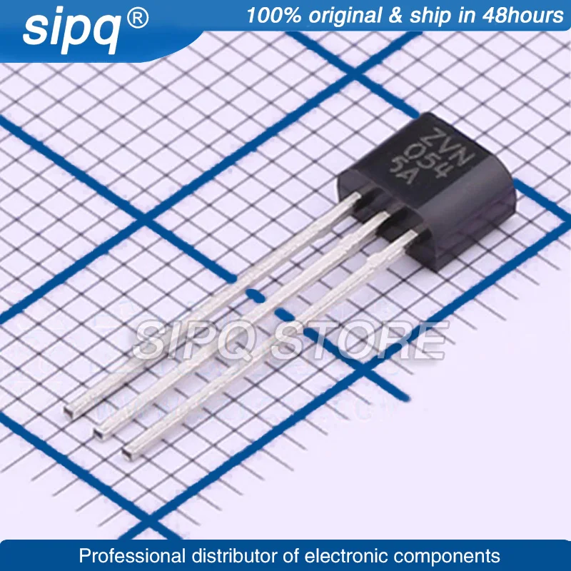 10 Stks/partij Zvn0545a Zvn0545 450V 90ma 50Ω @ 10V, 100ma 700Mw 3V @ 1ma N Kanaal Naar-92-3 Mosfets Origineel Op Voorraad Authentiek Product