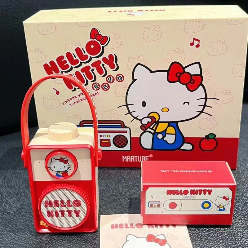 

Kawaii Hello Kitty Bluetooth-динамик Sanrio, персонажи аниме, аксессуары с героями мультфильмов Kuromi, динамик для пары, праздничный подарочный набор