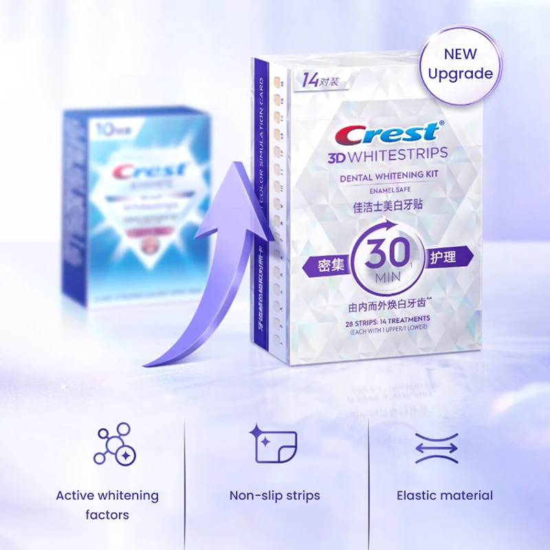 Crest 3D Glamorous Whitestrips - Professional Effects teeth whitening Dental White Kit 30 Minutes White Teeth no Pain