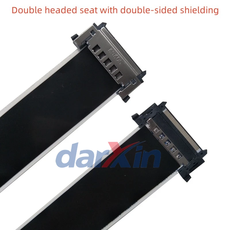 4K LCD Display Cable 41P/51P 0.5 Spacing LVDS Interface Soft Ribbon Cable Single Head Single Shielding Test