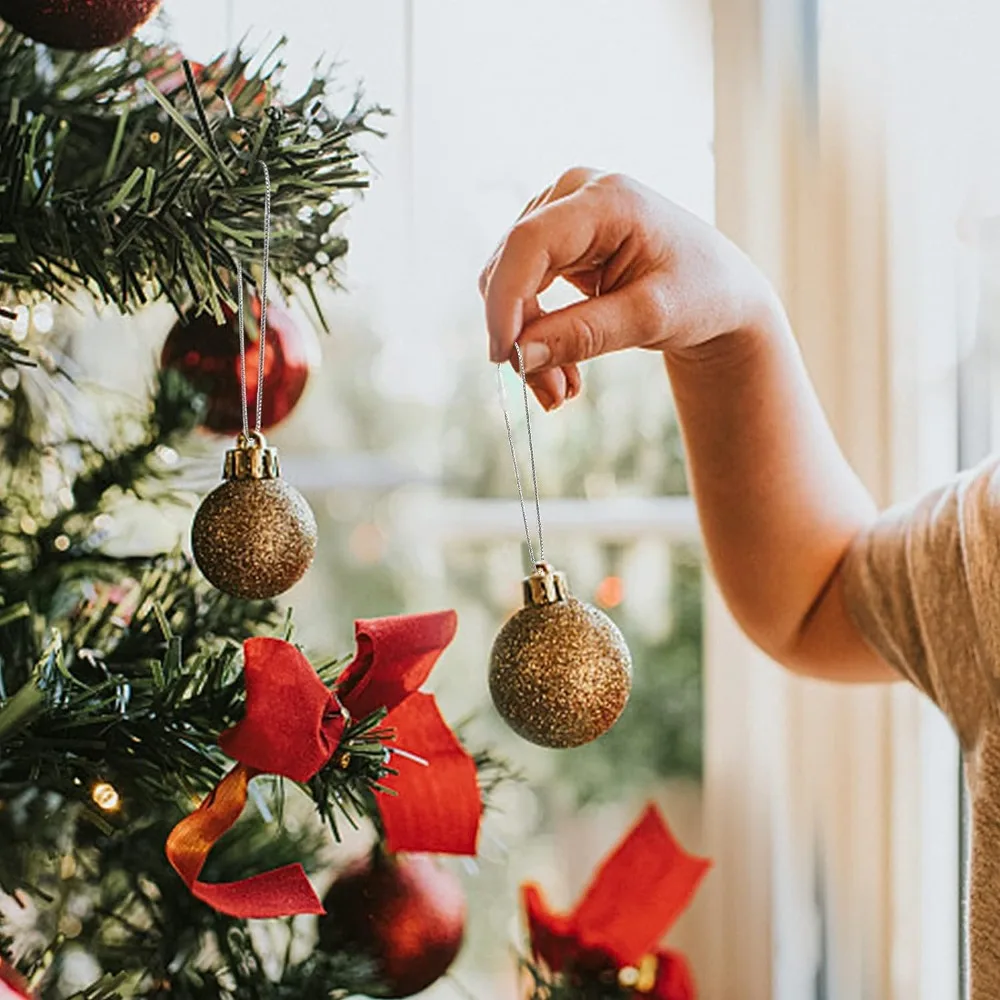 Cuerdas colgantes de Navidad para decoración, gancho de cinta con cierre de broches, accesorios de Navidad, 200/100 piezas