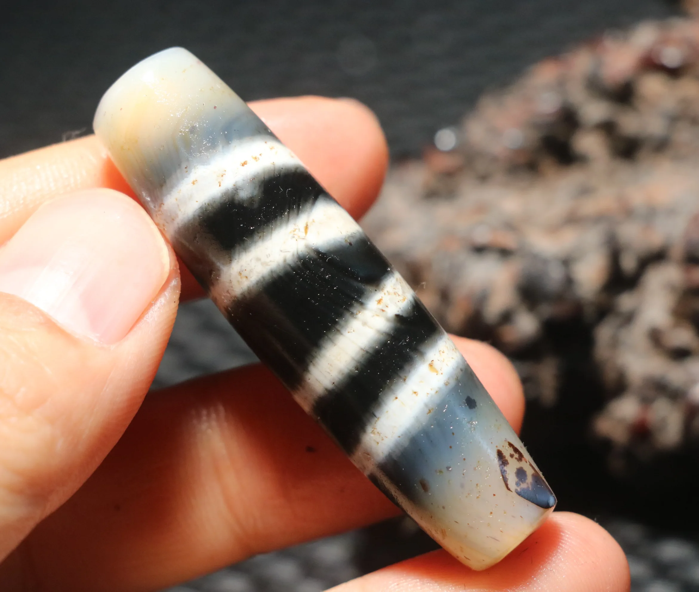 UPD0211A3 puissance énergie tibétaine vieille Agate ligne Type médecine de guérison dZi perle pendentif gemme amulette trésor bijoux