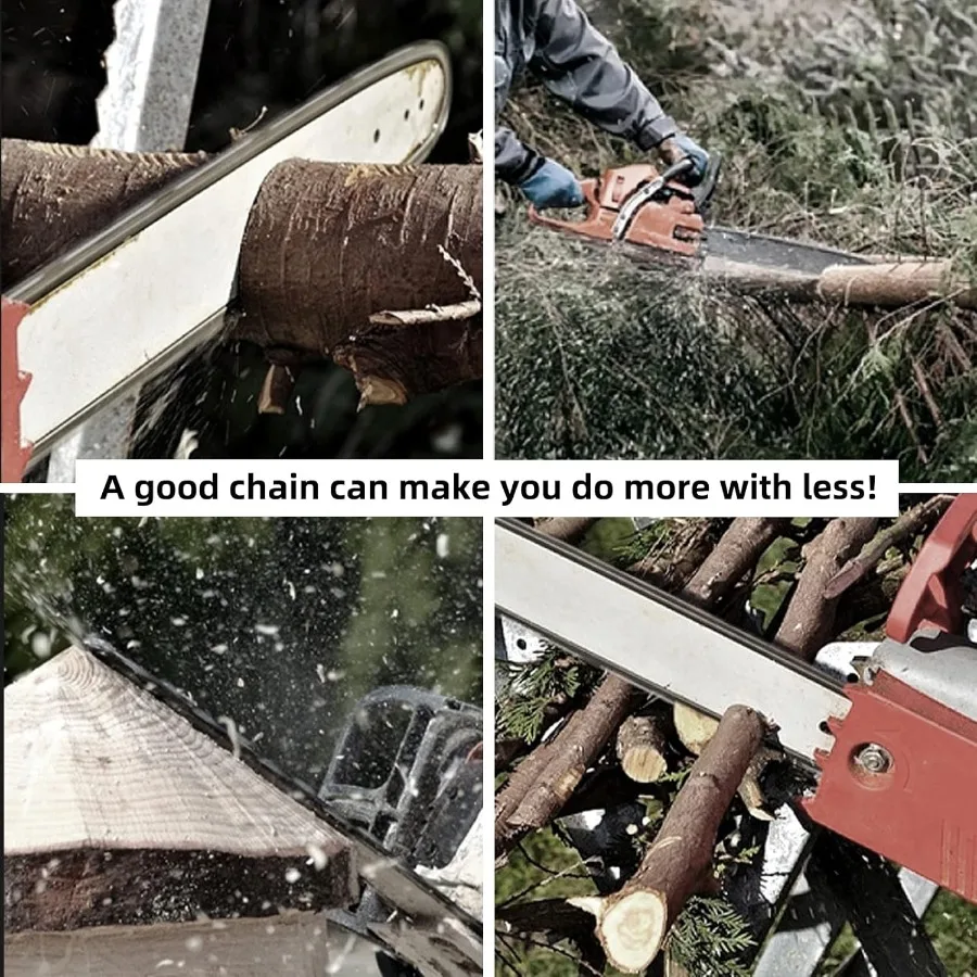 Cadena de motosierra de 10 pulgadas S40 3/8" LP Pitch.050" Calibre 40 eslabones de transmisión Cadenas de repuesto de 10 pulgadas compatibles con Remington Greenwo