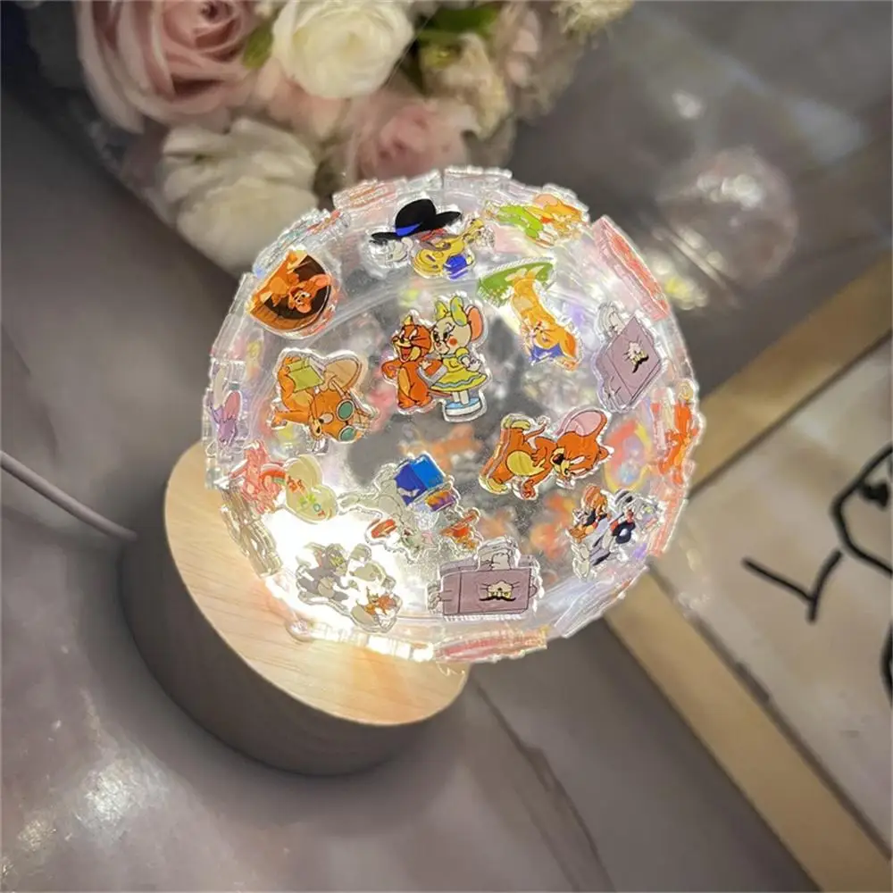 Lâmpadas de anime para crianças, DIY Night Light, brinquedos artesanais, bola engraçada, enfeites de mesa, presente quente para crianças