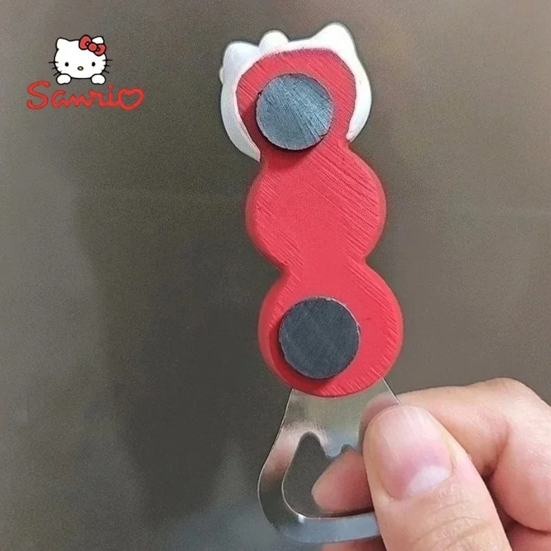 かわいいサンリオハローキティ栓抜き冷蔵庫マグネット飾り漫画創造性栓抜きかわいい装飾ホリデーギフト
