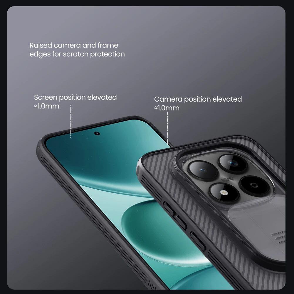 for Xiaomi Redmi Note 15 Pro 5G Nillkin Case CamShield Camera Slide Protection Lens 360 PC Hard Back Cover high quality funda