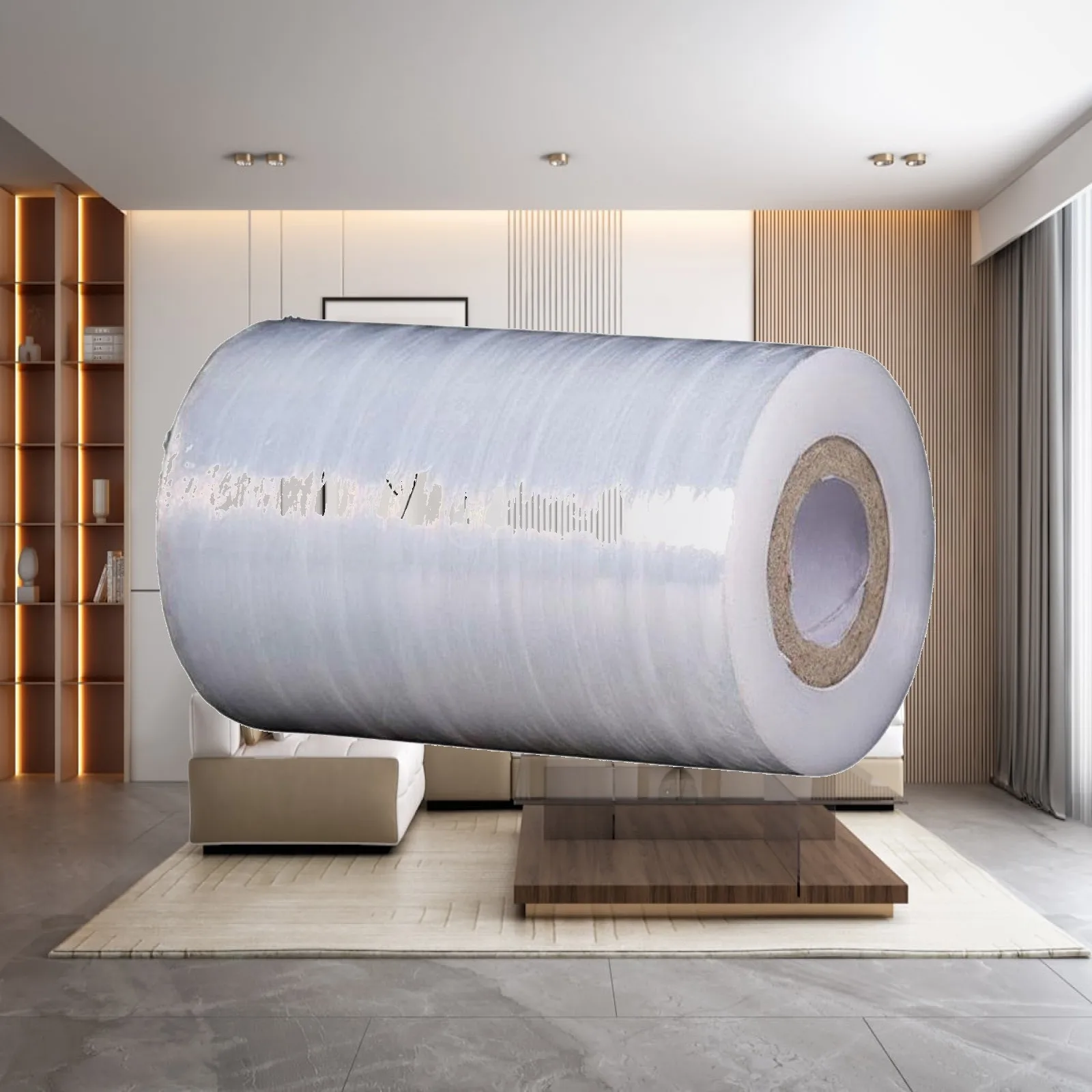 PE Stretch Film Roll Self-Adhering Stretch Wrap Film Heavy Duty Industrial Wrap for Warehouse Workers, Homeowners, Packaging,