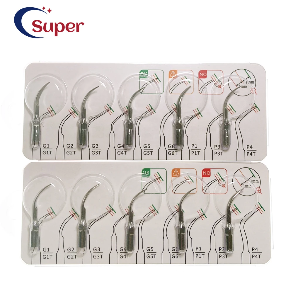 Dental Ultrasonic Scaler Scaling Tip 5pcs/Lot Piezo Accessories for E*S Woodpecker DTE Scaling Handpiece Dentists Equipment