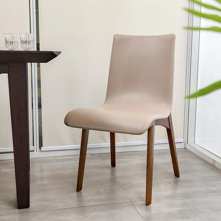 

For Modern Wooden Dining Chair Restaurant Solid Ash Wooden Chair Armless Dining Set