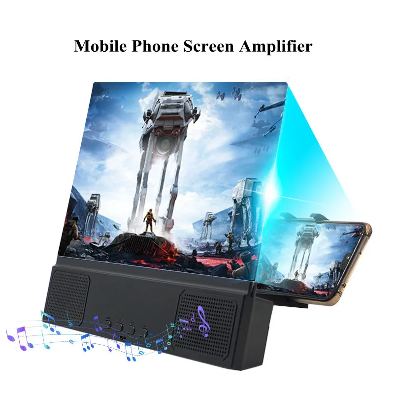 Amplificatore dello schermo del telefono cellulare supporto per telefono ingrandito da 12 pollici L2 Audio Bluetooth blu-ray HD a grande schermo per