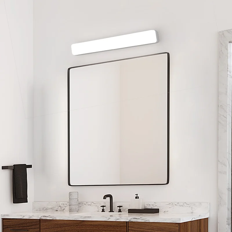 

GEFENSI Modern LED Wall Lamp 40/20cm 18W 13W Mirror Light Bathroom Toilet Lamps White Long Strip Fixture Home Decor Led Lighting