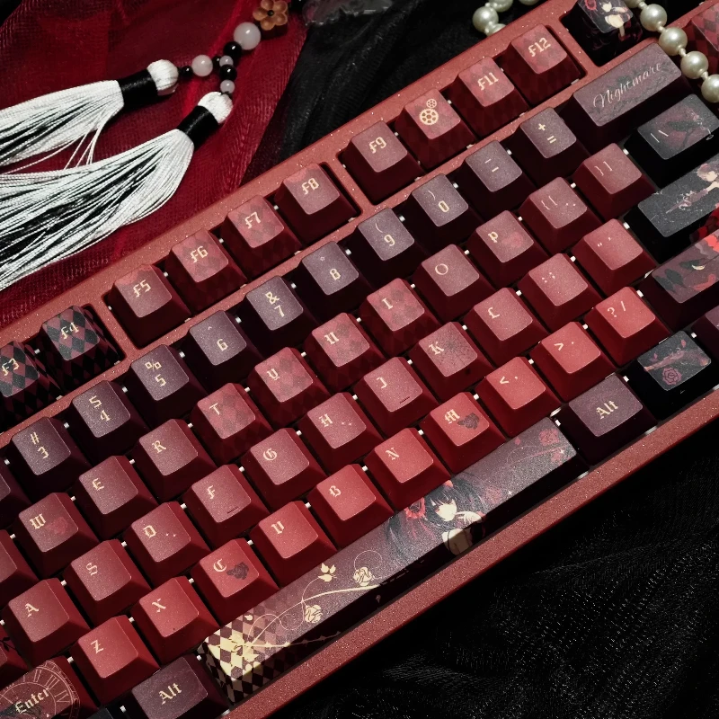 

Original Nightmare Keycaps Cherry/moa Profile PBT Keycap for Mechanical Keyboard Cartoon Customised kawaii Key Cap Accessory