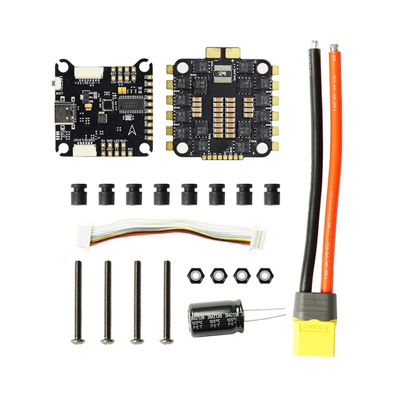 

Y43A-F405 60A Stack F405 Flight Controller 65A ESC, 3-6S, 30X30mm For Enhanced Drone Performance