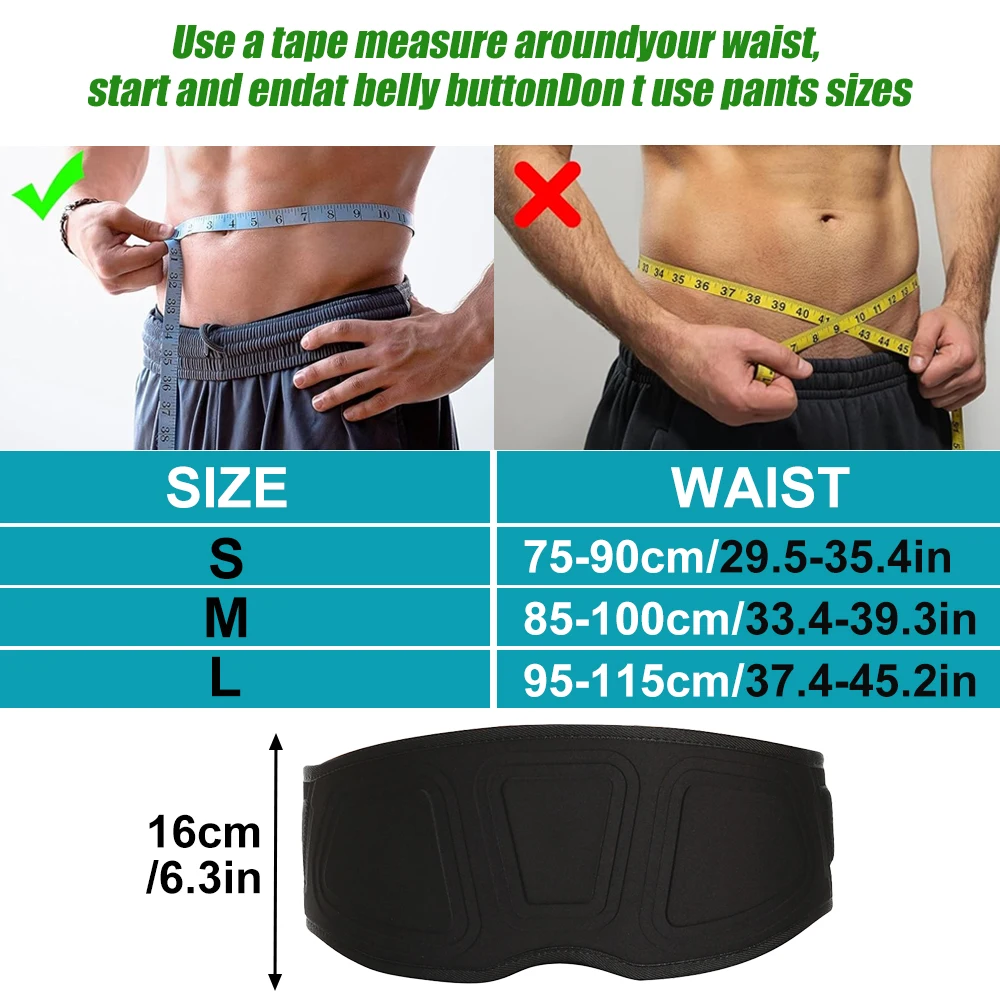Weight Lifting Belt,Lumbar Support,Powerlifting,Workout,Squat,Back Support Neoprene Padded Self-Lock Buckle Belt for Men Women