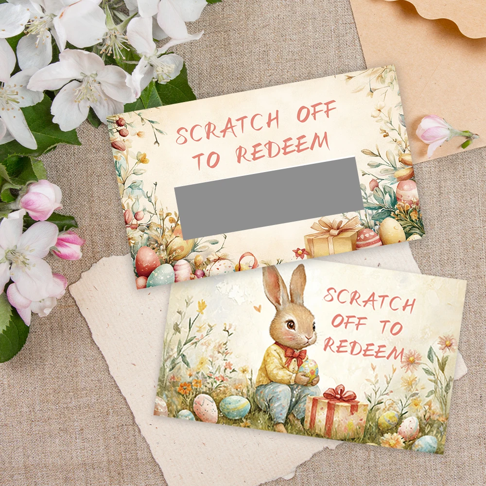

24 шт. пустые скретч-карты, пасхальные скретч-карты на удачу, праздничные скретч-карты-сюрпризы, украшения для вечеринок, карты «сделай сам»