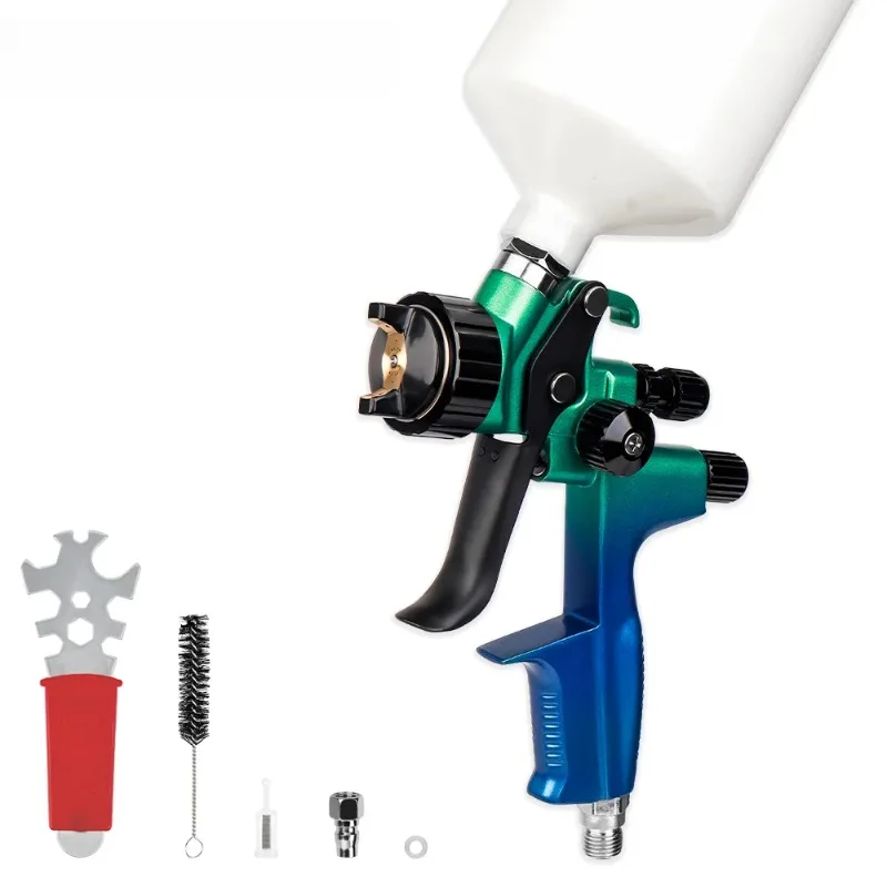 

High Quality HVLP Paint Spray Gun 1.3mm Stainless Steel Nozzle Airbrush For Painting Car Aerograph Repair Spray Gun Air Tools