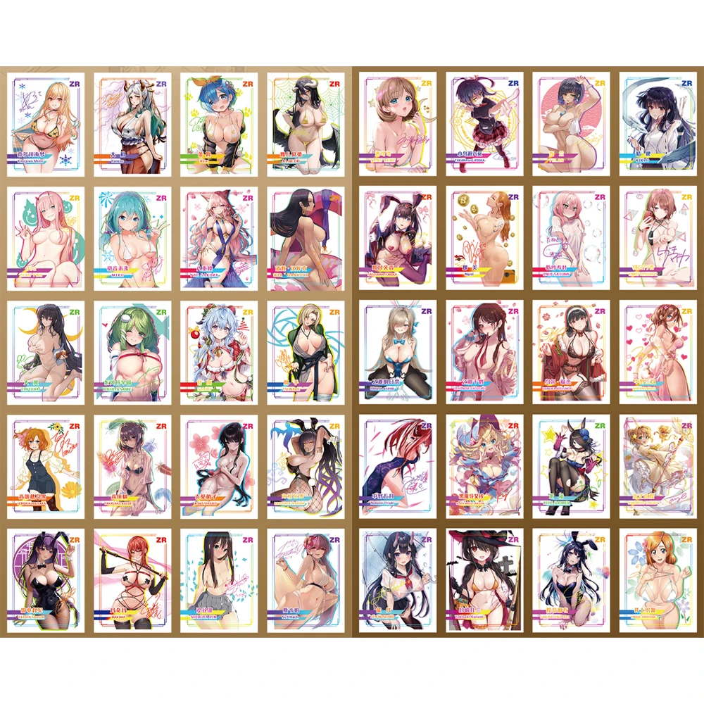 40Pcs Anime Girls Signature Flash Card Kitagawa Marin Yae Miko Nakano Miku Hatsune Miku Diy Gift Toys Game Anime Collection Card