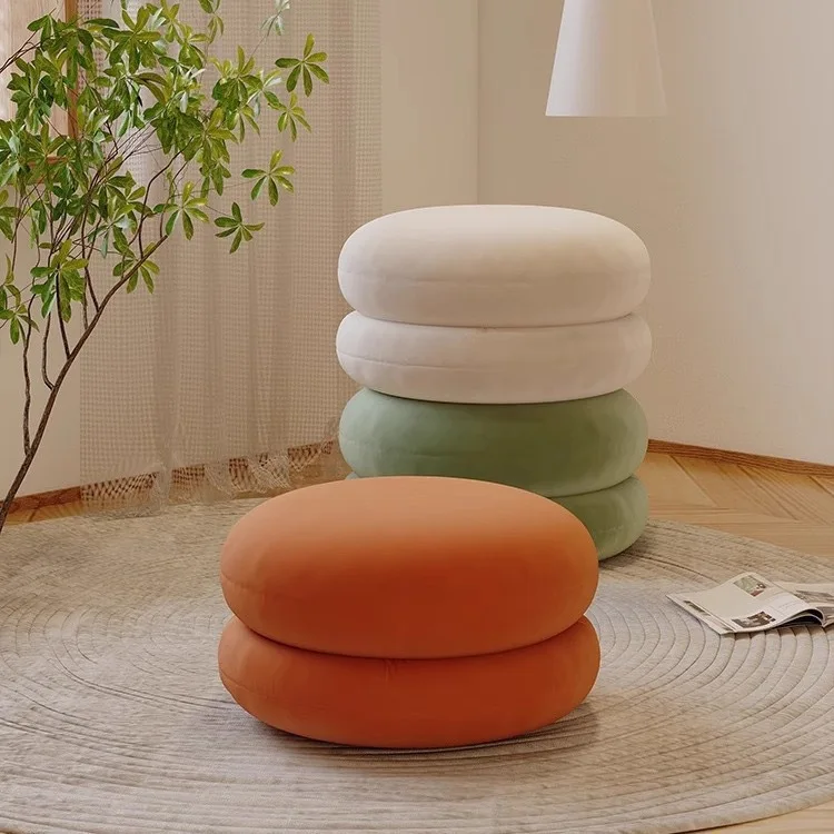 Creative burger stool living room simple sofa  household small low stool door shoe changing fitting room stool