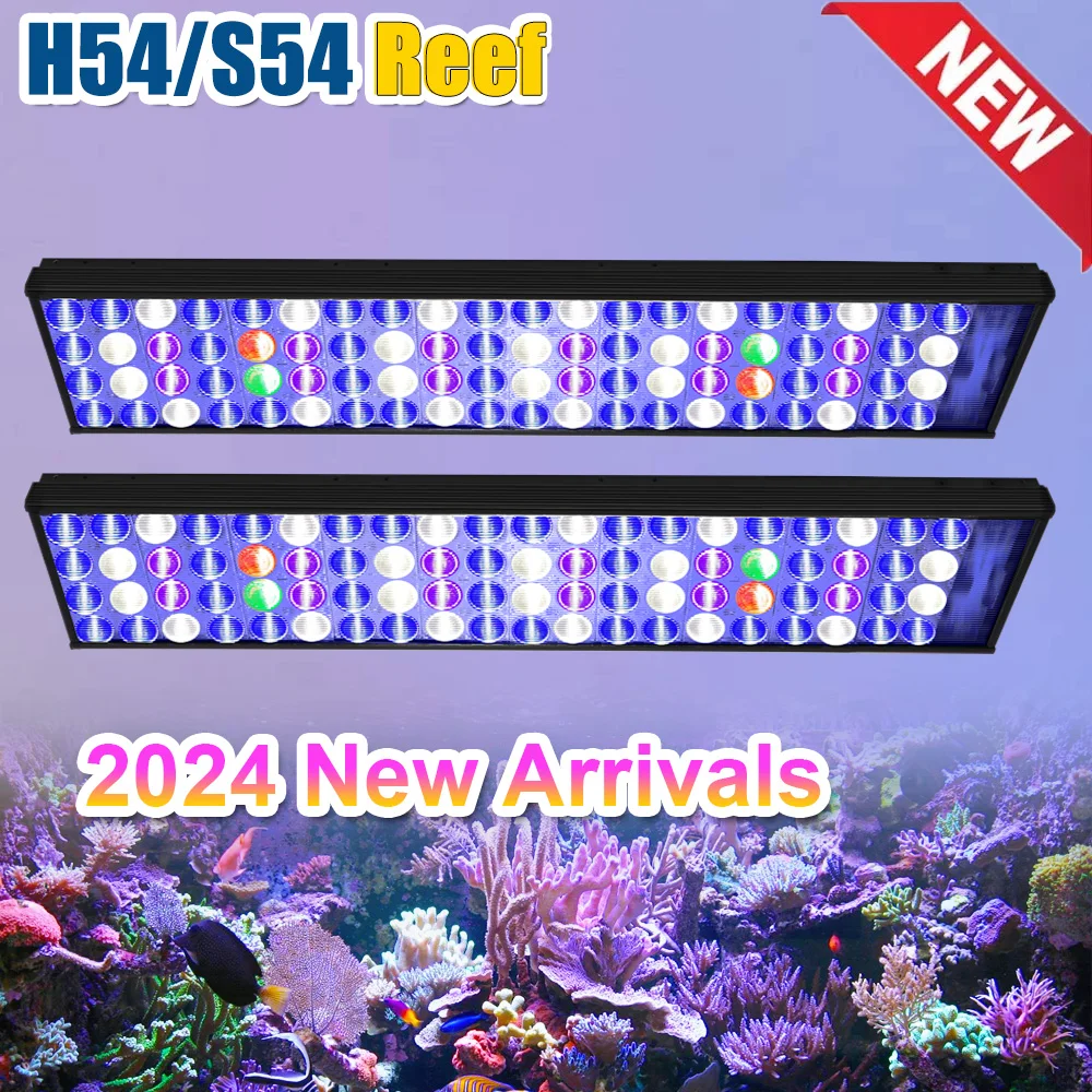 

PopBloom Seawater LED Aquarium Lighting Marine Coral Aquarium Lamp for Reef Grow Fish Tank Light,Full Spectrum,LPS,SPS