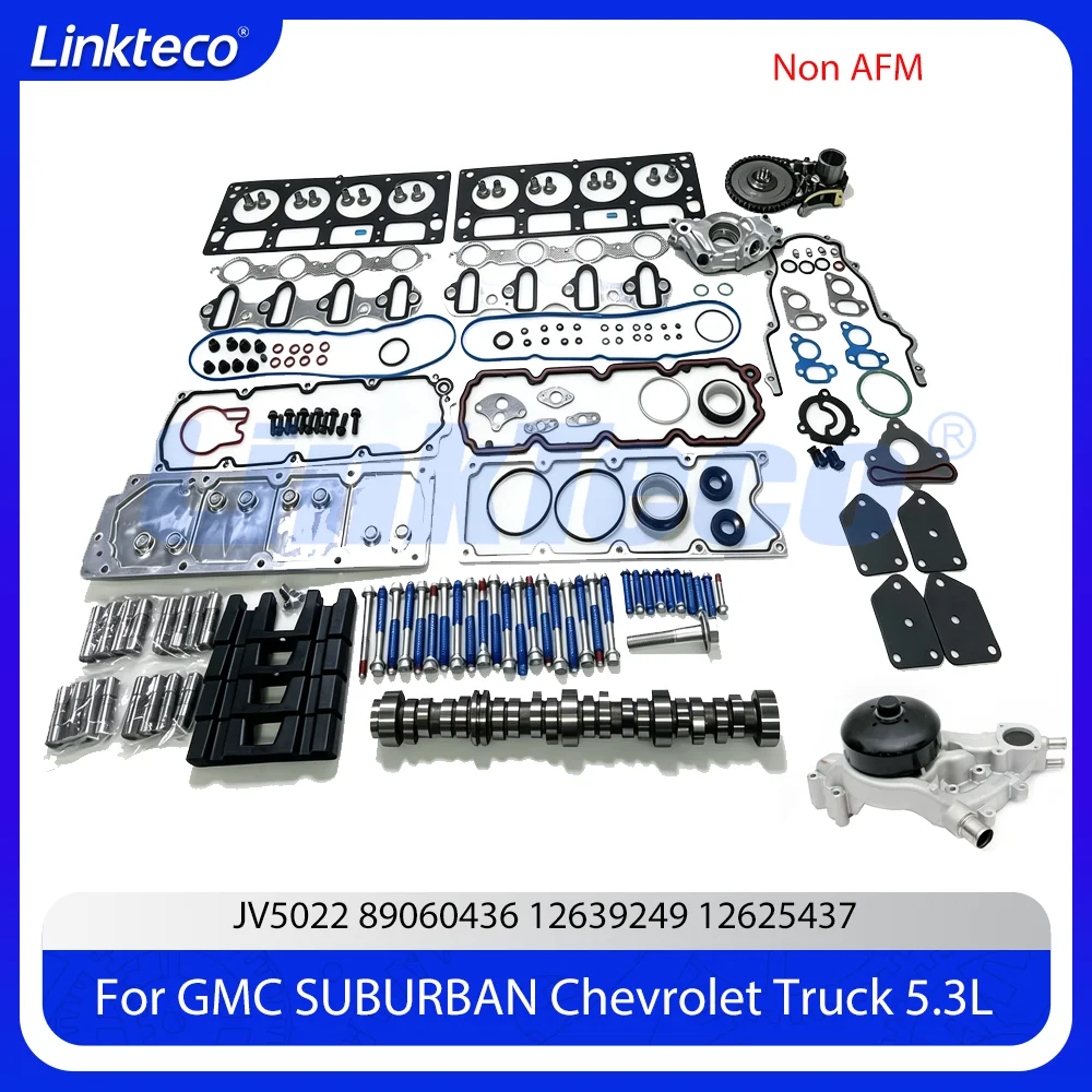 Engine Rebuild Non AFM DOD Camshaft Head Gasket Set Fit 5.3 L V8 L59 LM7 LM4 LMF LR4 For 07-13 GMC SUBURBAN Chevrolet Truck