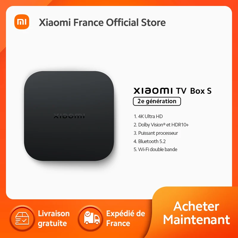 [Official] TV Box S 2nd Gen, 4K Ultra HD, Dolby Vision®And HDR10 +, powerful processor, Bluetooth 5.2, double band Wi-Fi