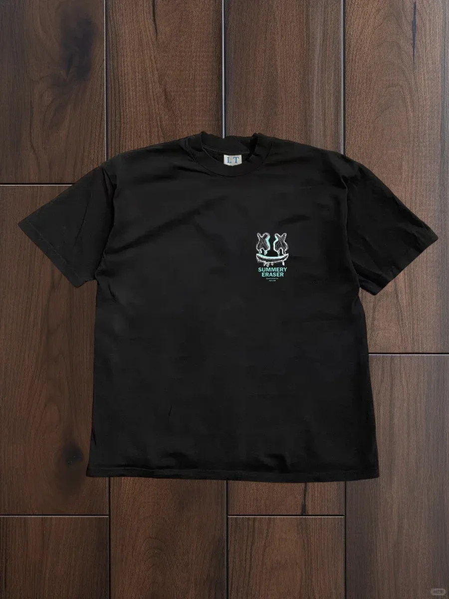 Stile gotico Ruffian Bello abbigliamento di tendenza Must-have T-shirt da donna estiva di grandi dimensioni in cotone organico Manica corta Versatile