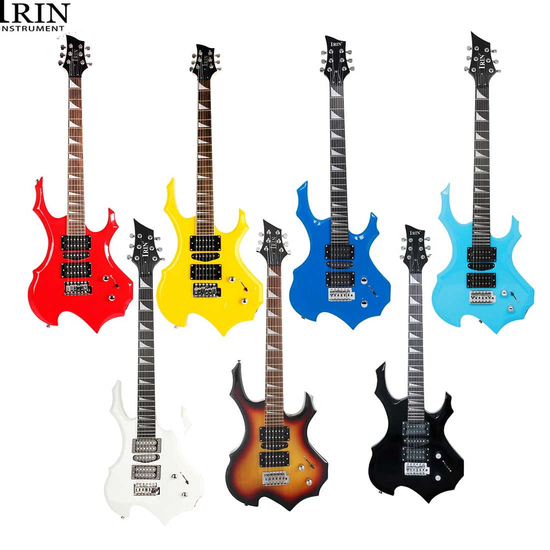 

IRIN 6 String Electric Guitar Campus Student Rock Band Trendy Play Electric Guitar Equipped Necessary Playing Instrument