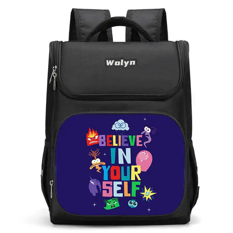 Inside Out 2 Anime Critters Large Children Backpack School Bag for Boy Girls High Quality Kids Bag Durable and Multi Compartment