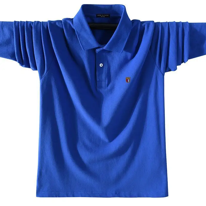 XS-5XL Polos Para Hombre Spring Autumn Men Polo Shirt Long Sleeve Polos Hommes Casual Cotton Men Clothing T-Shirts Mens Tops