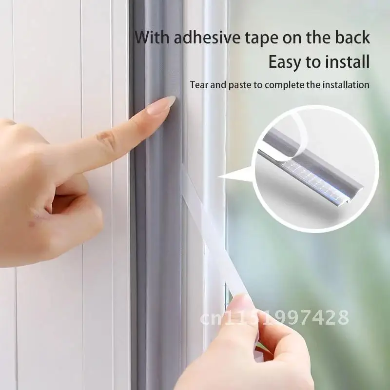 Self Adhesive Window Gap Sealing Strip Windproof Soundproof Foam Sliding Door Bottom Seal Tape Guard Sealer Dust Stopper 2M