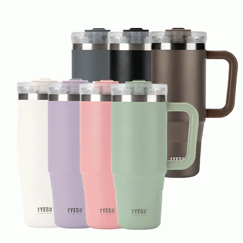 TYESO Double Vacuum Tempering Cold Daily Ten Tumbler 900ml