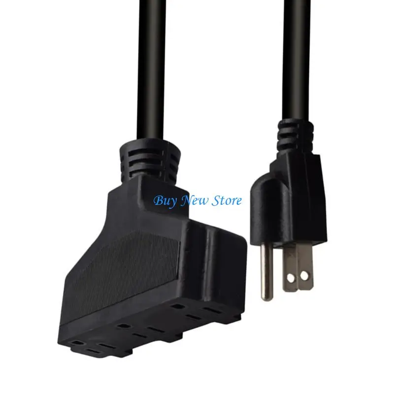 

20CE Nema 5-15P Plug to Three 5-15R Power Cord/Cable for Notebook Laptops Cord