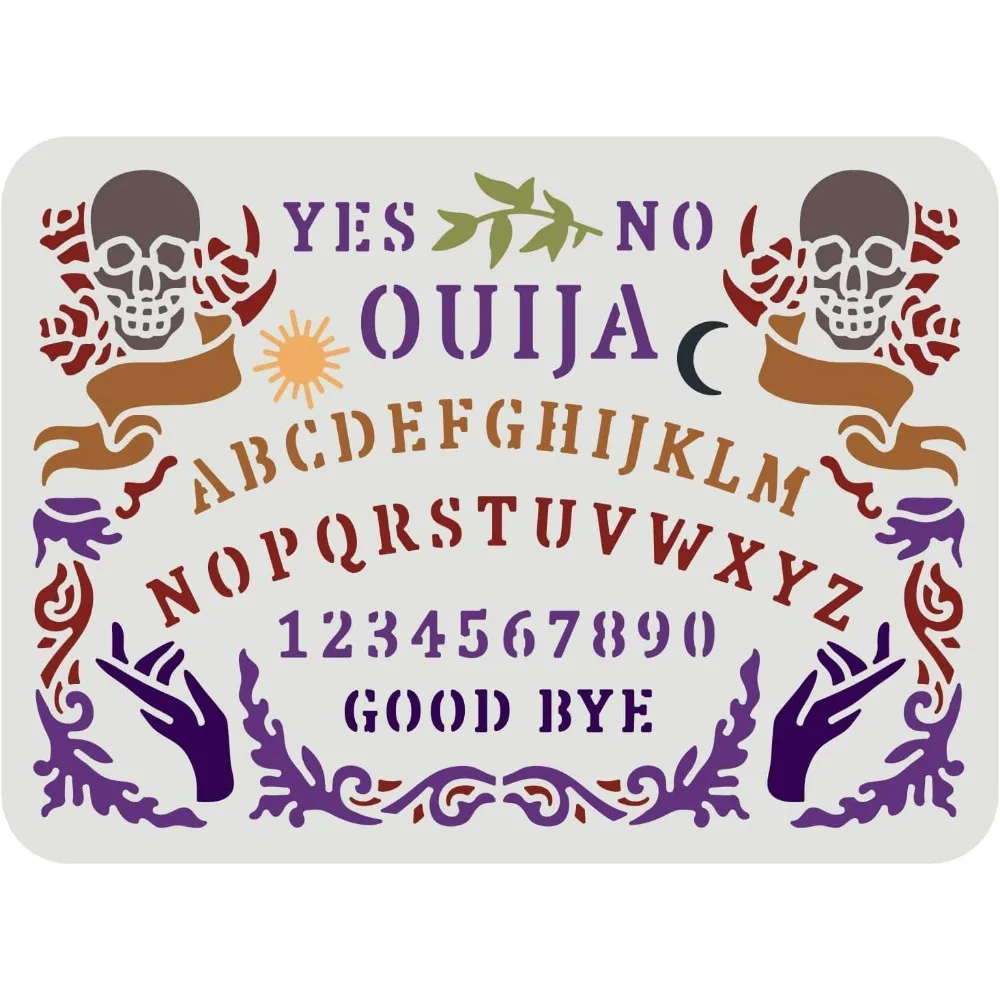 Ouija Board Stencil 11.7x8.3