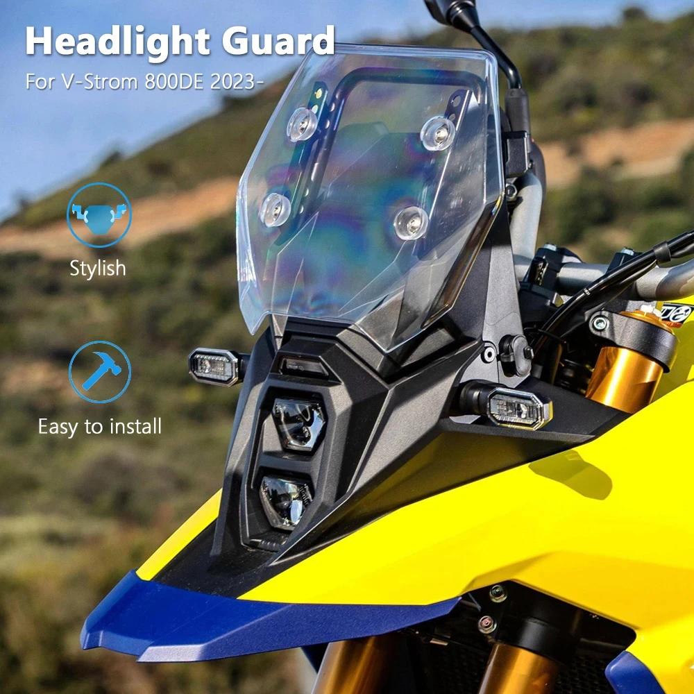 New Motorcycle Acrylic Headlight Head Light Guard Protector Cover Protection For Suzuki V-Strom 800DE V-STROM 800 DE 800 de