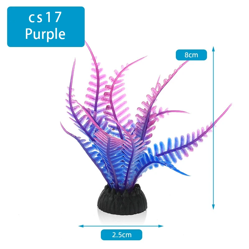 Simulazione Piante artificiali PVC Erbacce d'acqua Ornamento Acquario Erba Decorazione floreale Accessori Acquario Decorazione paesaggistica