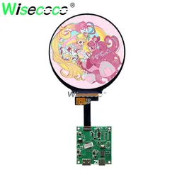 Wisecoco 4 Inch Round Display 720x720  Circle Circular IPS TFT LCD Screen MIPI Type-C Driver Board