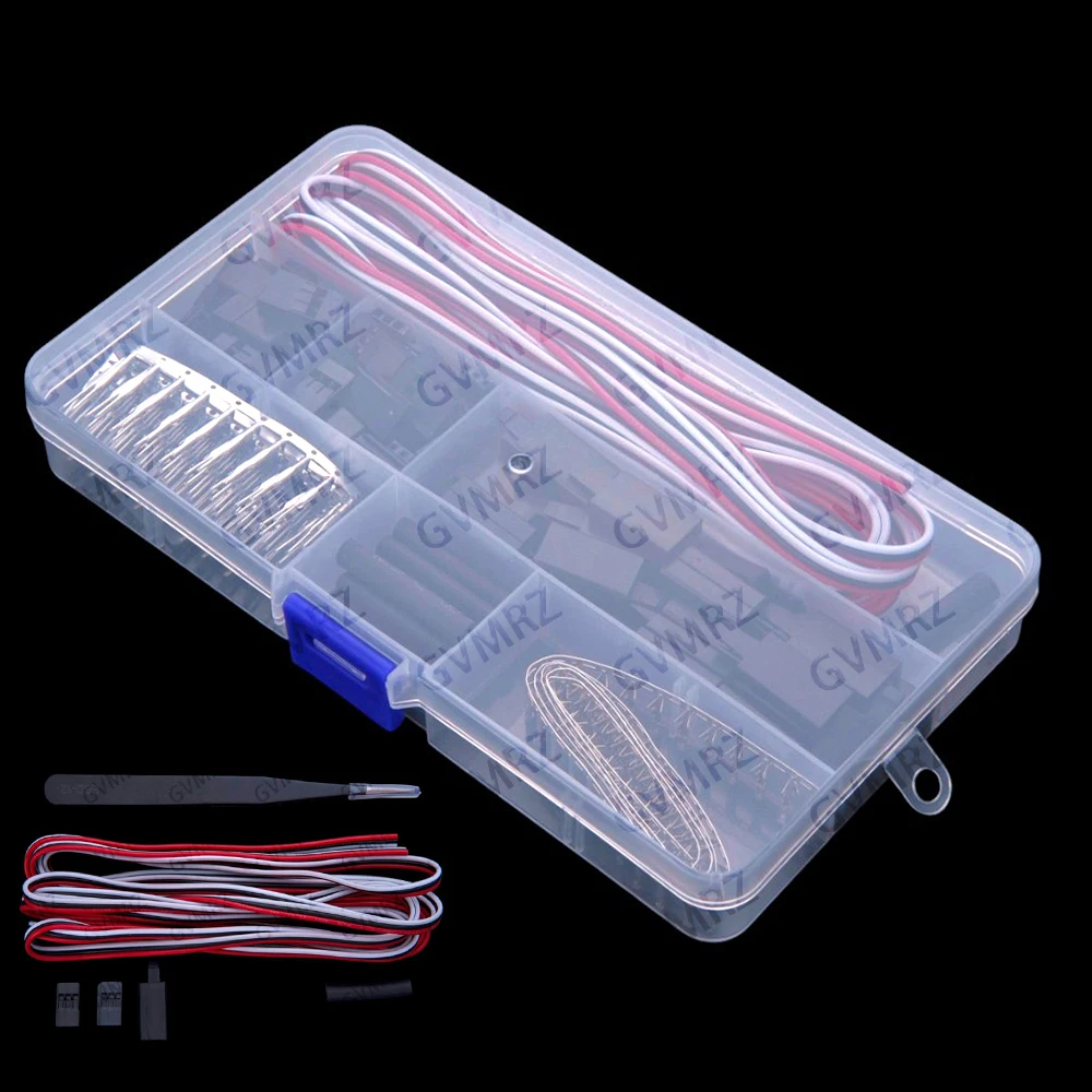 2-3P Connector Female Male 2/3 Pin Kit Futaba Male Female Jumper Cable Plug for RC Robot Airplane Car Servo 2P 3P for JR JST SYP