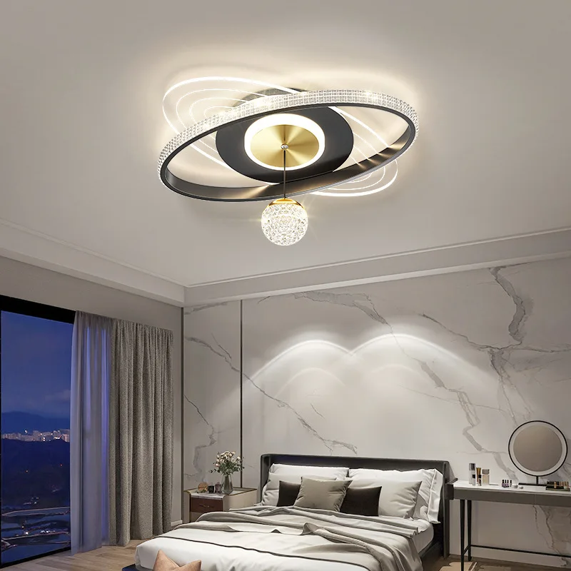 

Modern Minimalist LED Ceiling Light Personalized Creative Ring Living Room Lights Bedroom Study Chandelier Lighting Luminaires