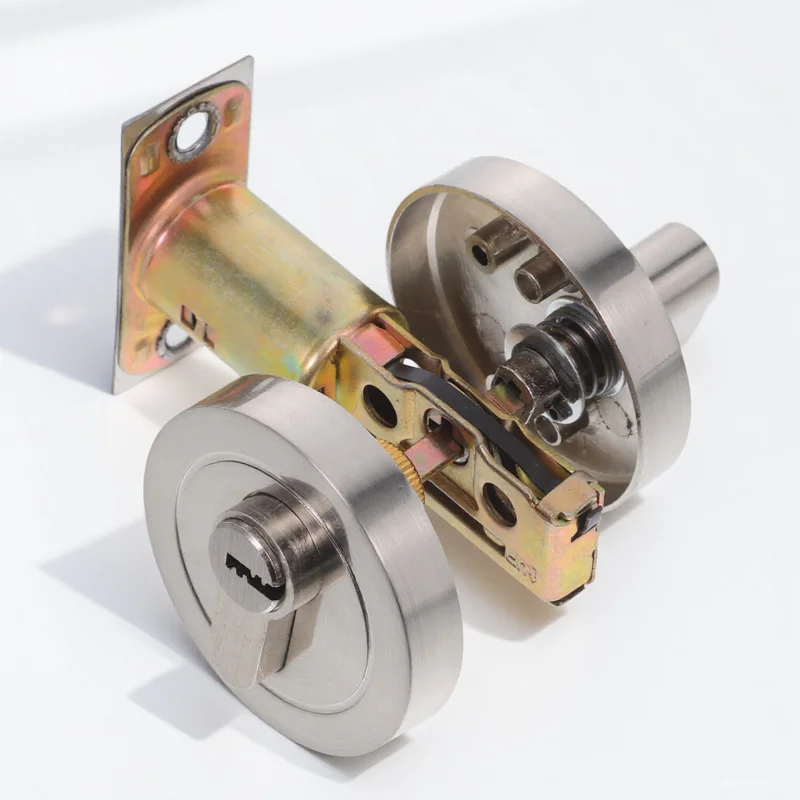 

High Security Zinc Alloy Single Cylinder Deadbolt Keyed Lock Easy Install Smooth Surface Front Door Home Protection