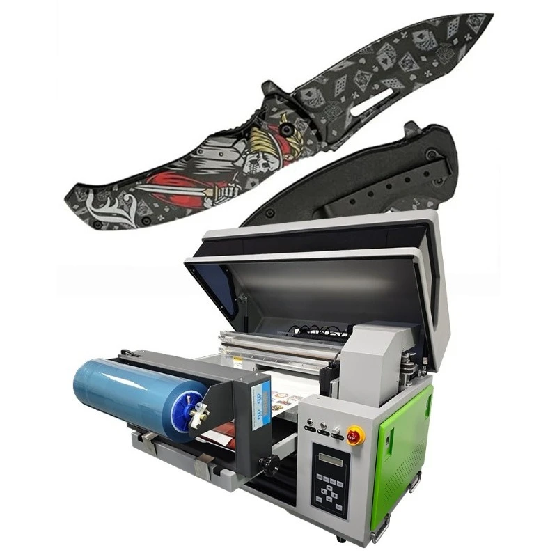 Small printer crystal label digital rolling flat machine is a glass gift.