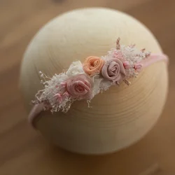 Vêtements de sauna de fleur colorée simulée pour bébé, accessoires de photographie commémoratifs de croissance néonatale, cadeau d'anniversaire du centesupportant la pleine lune