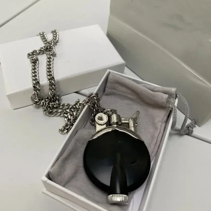 

New Alloy Metal Lighter Portable Luxury High-quality Lighter with Personalized Necklace Suitable for Both Men and Women