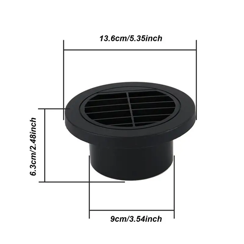 Copertura per presa d'aria per auto Tubo di sfiato per scaldabagno esteso per riscaldatore di parcheggio Riscaldatore per camper Presa d'aria per riscaldatore di parcheggio 360