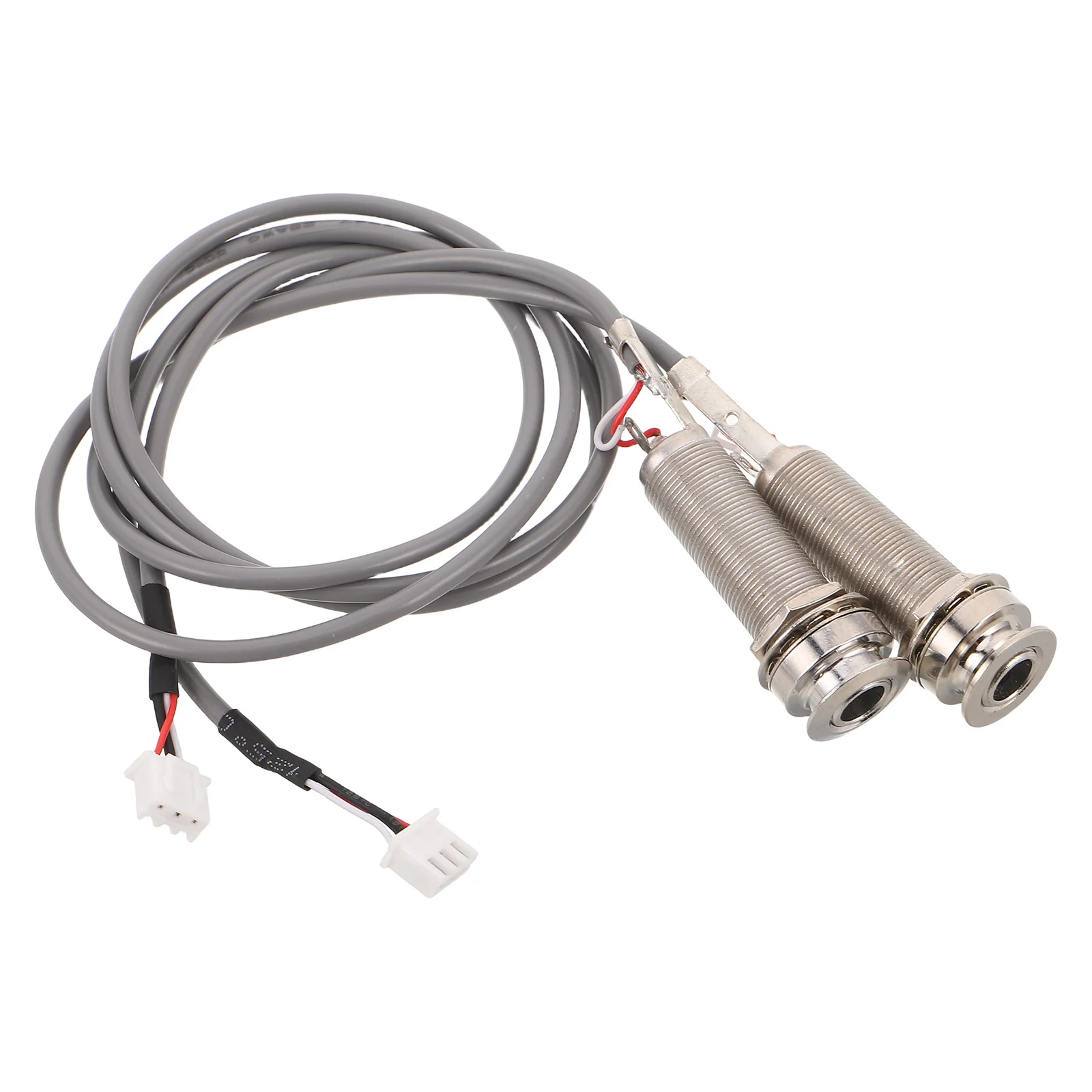

2Pcs Guitar Connection Cable Acoustic Pickup Endpin Jack Output Line Stable Sound Pure Tone Compatible Instrument Performance