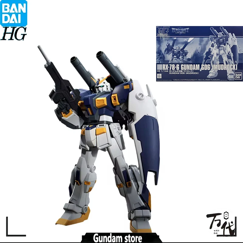 

ORIGINAL BANDAI GUNDAM MODEL KIT ANIME FIGURE PB LIMITED HG 1/144 RX-78-6 G06 MUDROCK COLLECTIBLE MODEL ORNAMENTS TOYS GIFT